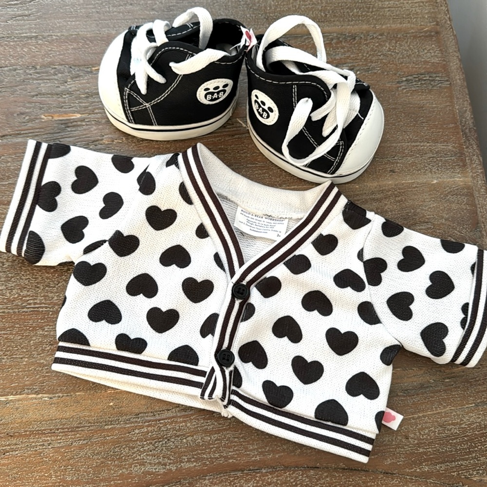 Build-a-bear brand new shoes and top